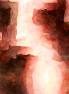 Soyut suluboya sanat eserleri. Fırça boyalı dijital resim. Renkli yaratıcı suluboya çizimi.