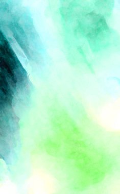 Soyut suluboya sanat eserleri. Fırça boyalı dijital resim. Renkli yaratıcı suluboya çizimi.