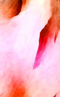 Soyut suluboya sanat eserleri. Fırça boyalı dijital resim. Renkli yaratıcı suluboya çizimi.