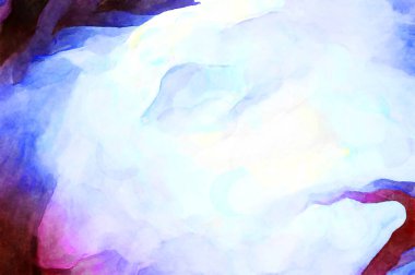 Soyut suluboya sanat eserleri. Fırça boyalı dijital resim. Renkli yaratıcı suluboya çizimi.