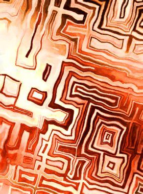 Soyut suluboya sanat eserleri. Fırça boyalı dijital resim. Renkli yaratıcı suluboya çizimi.