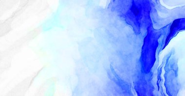 Soyut suluboya sanat eserleri. Fırça boyalı dijital resim. Renkli yaratıcı suluboya çizimi.