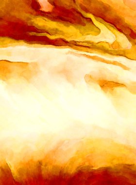 Soyut suluboya sanat eserleri. Fırça boyalı dijital resim. Renkli yaratıcı suluboya çizimi.