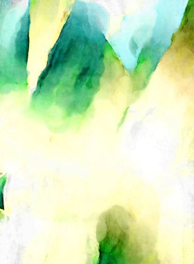 Soyut suluboya sanat eserleri. Fırça boyalı dijital resim. Renkli yaratıcı suluboya çizimi.