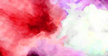 Soyut suluboya sanat eserleri. Fırça boyalı dijital resim. Renkli yaratıcı suluboya çizimi.