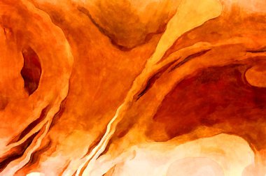 Soyut suluboya sanat eserleri. Fırça boyalı dijital resim. Renkli yaratıcı suluboya çizimi.