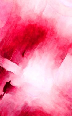 Soyut suluboya sanat eserleri. Fırça boyalı dijital resim. Renkli yaratıcı suluboya çizimi.