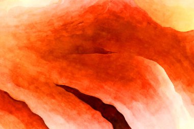 Soyut suluboya sanat eserleri. Fırça boyalı dijital resim. Renkli yaratıcı suluboya çizimi.