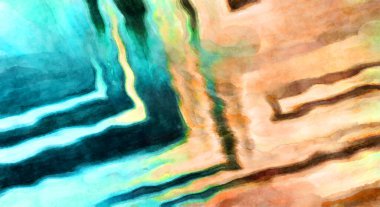 Soyut suluboya sanat eserleri. Fırça boyalı dijital resim. Renkli yaratıcı suluboya çizimi.