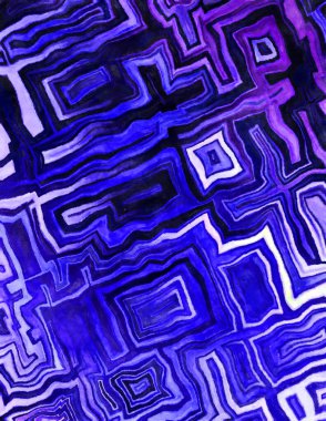 Soyut suluboya sanat eserleri. Fırça boyalı dijital resim. Renkli yaratıcı suluboya çizimi.