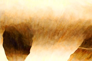 Soyut suluboya sanat eserleri. Fırça boyalı dijital resim. Renkli yaratıcı suluboya çizimi.