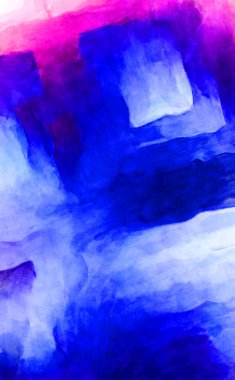 Soyut suluboya sanat eserleri. Fırça boyalı dijital resim. Renkli yaratıcı suluboya çizimi.