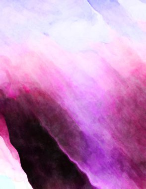 Soyut suluboya sanat eserleri. Fırça boyalı dijital resim. Renkli yaratıcı suluboya çizimi.