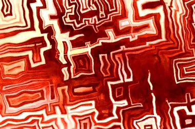 Soyut suluboya sanat eserleri. Fırça boyalı dijital resim. Renkli yaratıcı suluboya çizimi.