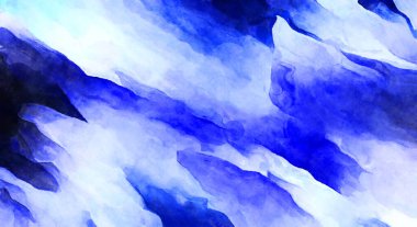 Soyut suluboya sanat eserleri. Fırça boyalı dijital resim. Renkli yaratıcı suluboya çizimi.