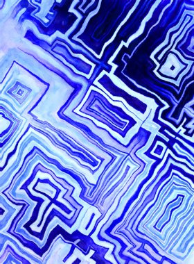 Soyut suluboya sanat eserleri. Fırça boyalı dijital resim. Renkli yaratıcı suluboya çizimi.