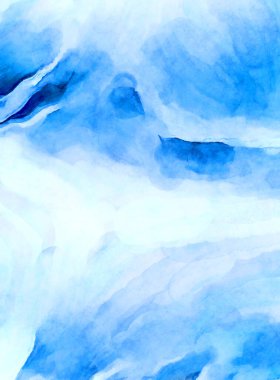 Soyut suluboya sanat eserleri. Fırça boyalı dijital resim. Renkli yaratıcı suluboya çizimi.