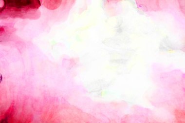 Soyut suluboya sanat eserleri. Fırça boyalı dijital resim. Renkli yaratıcı suluboya çizimi.