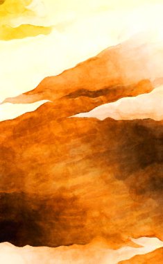 Soyut suluboya sanat eserleri. Fırça boyalı dijital resim. Renkli yaratıcı suluboya çizimi.