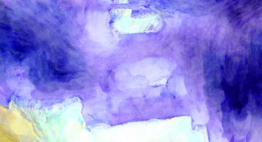 Soyut suluboya sanat eserleri. Fırça boyalı dijital resim. Renkli yaratıcı suluboya çizimi.