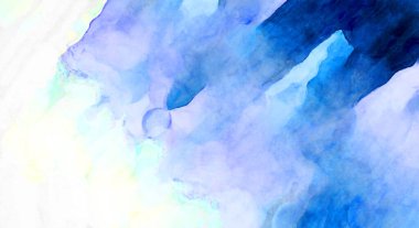 Soyut suluboya sanat eserleri. Fırça boyalı dijital resim. Renkli yaratıcı suluboya çizimi.