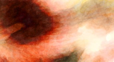 Soyut suluboya sanat eserleri. Fırça boyalı dijital resim. Renkli yaratıcı suluboya çizimi.