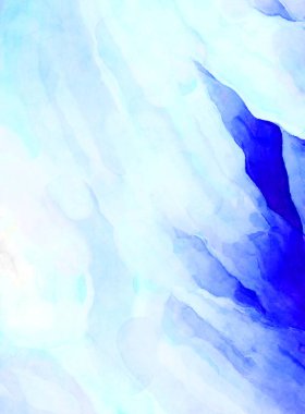 Soyut suluboya sanat eserleri. Fırça boyalı dijital resim. Renkli yaratıcı suluboya çizimi.