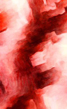 Soyut suluboya sanat eserleri. Fırça boyalı dijital resim. Renkli yaratıcı suluboya çizimi.