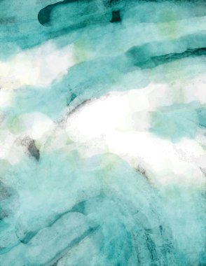 Soyut suluboya sanat eserleri. Fırça boyalı dijital resim. Renkli yaratıcı suluboya çizimi.