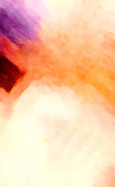 Soyut suluboya sanat eserleri. Fırça boyalı dijital resim. Renkli yaratıcı suluboya çizimi.