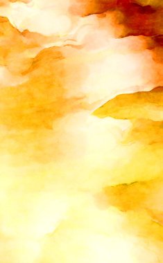 Soyut suluboya sanat eserleri. Fırça boyalı dijital resim. Renkli yaratıcı suluboya çizimi.