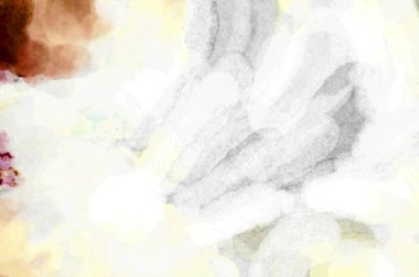 Soyut suluboya sanat eserleri. Fırça boyalı dijital resim. Renkli yaratıcı suluboya çizimi.