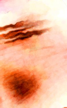 Soyut suluboya sanat eserleri. Fırça boyalı dijital resim. Renkli yaratıcı suluboya çizimi.