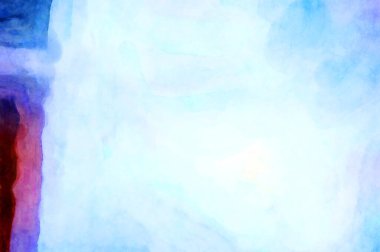 Soyut suluboya sanat eserleri. Fırça boyalı dijital resim. Renkli yaratıcı suluboya çizimi.