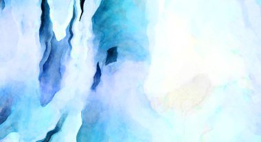 Soyut suluboya sanat eserleri. Fırça boyalı dijital resim. Renkli yaratıcı suluboya çizimi.