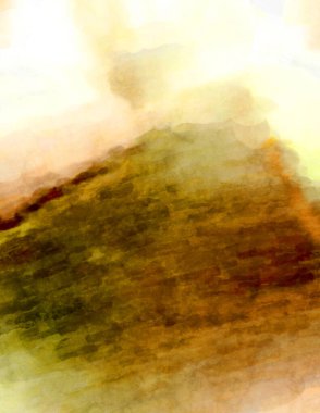 Soyut suluboya sanat eserleri. Fırça boyalı dijital resim. Renkli yaratıcı suluboya çizimi.