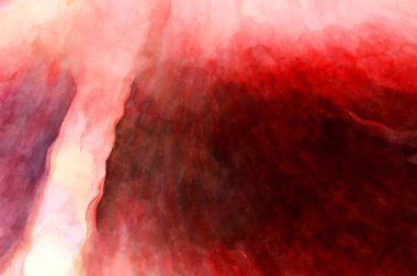 Soyut suluboya sanat eserleri. Fırça boyalı dijital resim. Renkli yaratıcı suluboya çizimi.