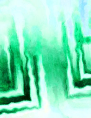 Soyut suluboya sanat eserleri. Fırça boyalı dijital resim. Renkli yaratıcı suluboya çizimi.