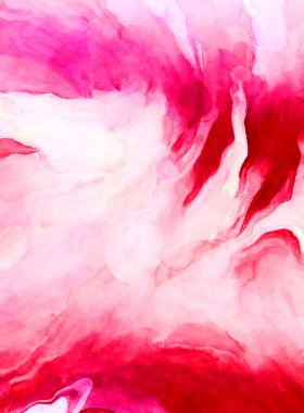 Soyut suluboya sanat eserleri. Fırça boyalı dijital resim. Renkli yaratıcı suluboya çizimi.