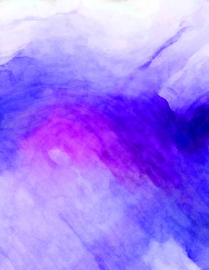 Soyut suluboya sanat eserleri. Fırça boyalı dijital resim. Renkli yaratıcı suluboya çizimi.