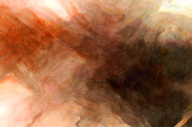 Soyut suluboya sanat eserleri. Fırça boyalı dijital resim. Renkli yaratıcı suluboya çizimi.