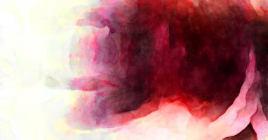 Soyut suluboya sanat eserleri. Fırça boyalı dijital resim. Renkli yaratıcı suluboya çizimi.