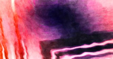 Soyut suluboya sanat eserleri. Fırça boyalı dijital resim. Renkli yaratıcı suluboya çizimi.