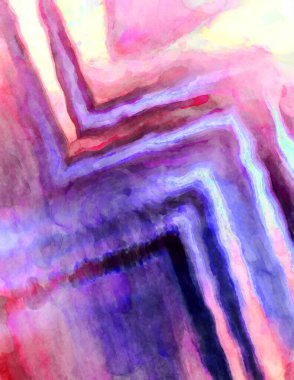 Soyut suluboya sanat eserleri. Fırça boyalı dijital resim. Renkli yaratıcı suluboya çizimi.