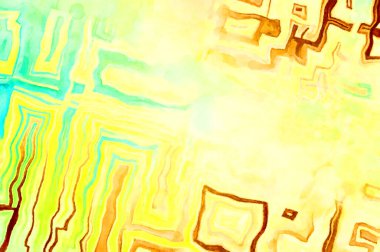 Soyut suluboya sanat eserleri. Fırça boyalı dijital resim. Renkli yaratıcı suluboya çizimi.