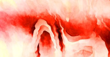 Soyut suluboya sanat eserleri. Fırça boyalı dijital resim. Renkli yaratıcı suluboya çizimi.