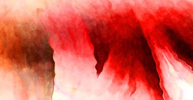 Soyut suluboya sanat eserleri. Fırça boyalı dijital resim. Renkli yaratıcı suluboya çizimi.