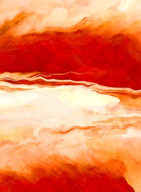 Soyut suluboya sanat eserleri. Fırça boyalı dijital resim. Renkli yaratıcı suluboya çizimi.