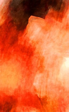 Soyut suluboya sanat eserleri. Fırça boyalı dijital resim. Renkli yaratıcı suluboya çizimi.