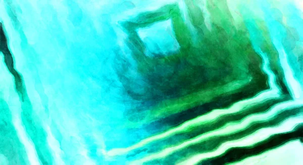 Acuarela Abstracta Expresiva Pincel Pintado Pintura Arte Digital Colorida Acuarela —  Fotos de Stock